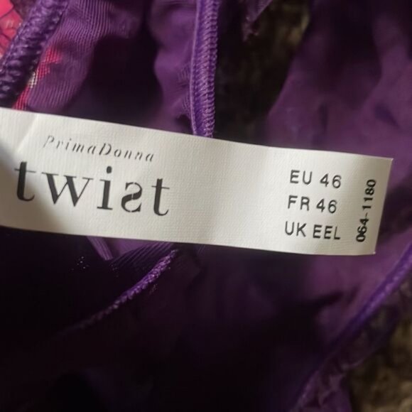 Prima Donna Twist Nostalgia Thong Imperial Purple XXL New - Picture 7 of 8